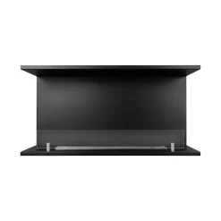 Camino a Bioetanolo Nero Capacità 1.5 lt Superficie Riscaldabile 30 90x30x50h cm, Potenza (kw) 3 - Bassano