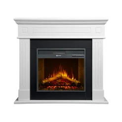 Camino Elettrico Bianco Superficie Riscaldabile 30 Potenza (kw) 0.9/1.8 110x25x95h cm, Indoor - Sola