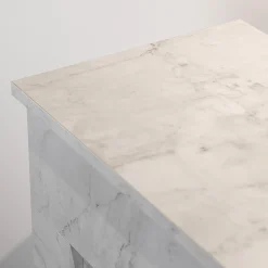 Camino Elettrico Bianco Superficie Riscaldabile 30 Potenza (kw) 0.9/1.8 96x35x96h cm, Indoor - Volla
