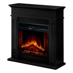 Camino Elettrico Nero Superficie Riscaldabile 30 Potenza (kw) 0.9/1.8 89x28x90h cm, Indoor - Prevalle