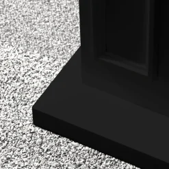 Camino Elettrico Nero Superficie Riscaldabile 30 Potenza (kw) 0.9/1.8 89x28x90h cm, Indoor - Prevalle