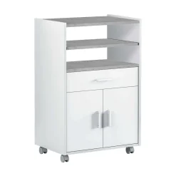 Carrello Akea, 59x40h92 cm, Bianco