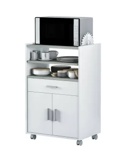 Carrello Akea, 59x40h92 cm, Bianco