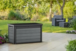 Cassapanca da esterno 122x62x70h cm antracite - Ajax