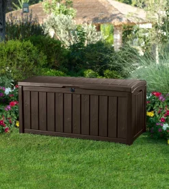 Cassapanca outdoor resistente 128x65x61h cm marrone - Sorel