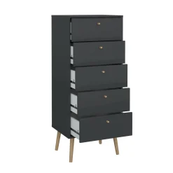 Cassettiera alta grigia 50x120h cm - Yaounde