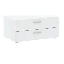Cassettiera bassa bianca 74x35h cm - Piatto