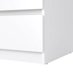 Cassettiera 3 cassetti bianca lucida 77x68h cm - Kajiki