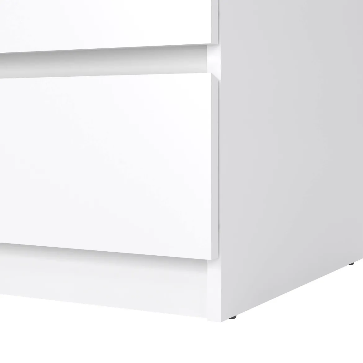 Cassettiera 3 cassetti bianca lucida 77x68h cm - Kajiki