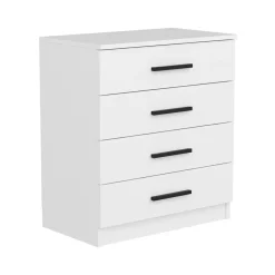 Cassettiera 4 cassetti bianca 70x42h cm - Kalmaegi