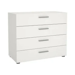 Cassettiera 4 cassetti bianca 80x68h cm - Arwen