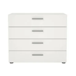 Cassettiera 4 cassetti bianca 80x68h cm - Arwen