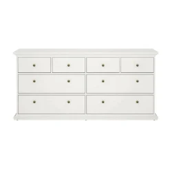 Cassettiera 8 cassetti bianca 183x86h cm - Asiagela
