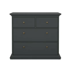 Cassettiera 4 cassetti grigia 96x86h cm - Arika