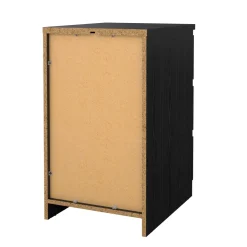 Cassettiera 3 cassetti nera 50x70h cm - Accudino