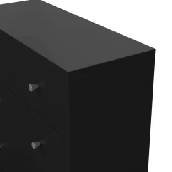 Cassettiera 3 cassetti nera 77x68h cm - Kajiki