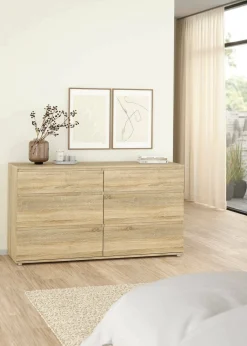 Cassettiera 6 cassetti quercia 153x83h cm - Albacore
