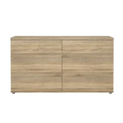 Cassettiera 6 cassetti quercia 153x83h cm - Albacore