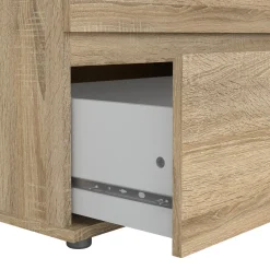 Cassettiera 6 cassetti quercia 153x83h cm - Albacore