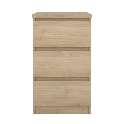 Cassettiera 3 cassetti rovere 50x70h cm - Accudino