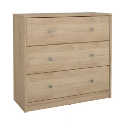 Cassettiera 3 cassetti rovere 72x68h cm - Alert