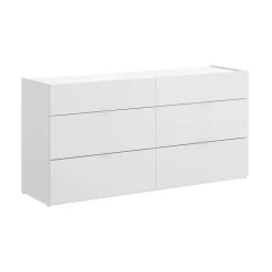 Cassettiera con maniglie bianca 120x62h cm - Avana