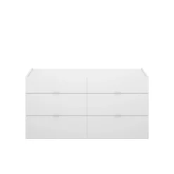 Cassettiera con maniglie bianca 120x62h cm - Avana