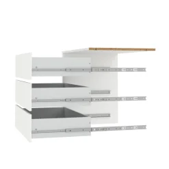 Cassettiera con maniglie bianca 87x69h cm - Boulogne