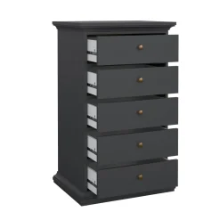 Cassettiera con maniglie grigia 62x104h cm - Pechino