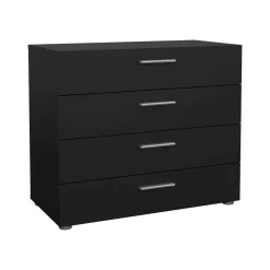 Cassettiera con maniglie nera 80x68h cm - Arwen