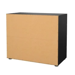 Cassettiera con maniglie nera 80x68h cm - Arwen