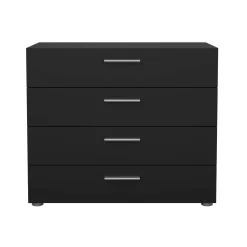 Cassettiera con maniglie nera 80x68h cm - Arwen