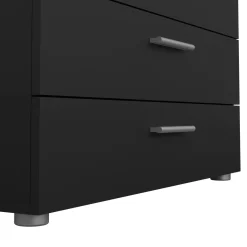 Cassettiera con maniglie nera 80x68h cm - Arwen