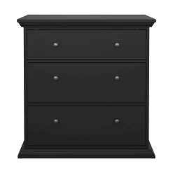 Cassettiera con maniglie nera 98x76h cm - Theodule