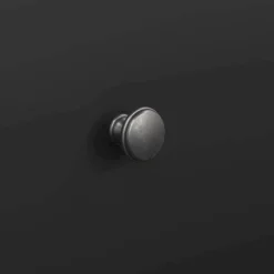 Cassettiera con maniglie nera 98x76h cm - Theodule