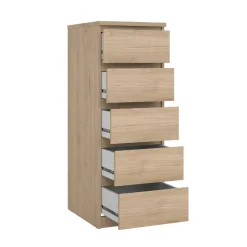 Cassettiera con maniglie rovere 50x111h cm - Achaldi