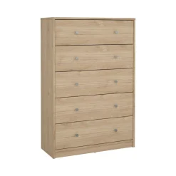 Cassettiera con maniglie rovere 72x108h cm - Contessa