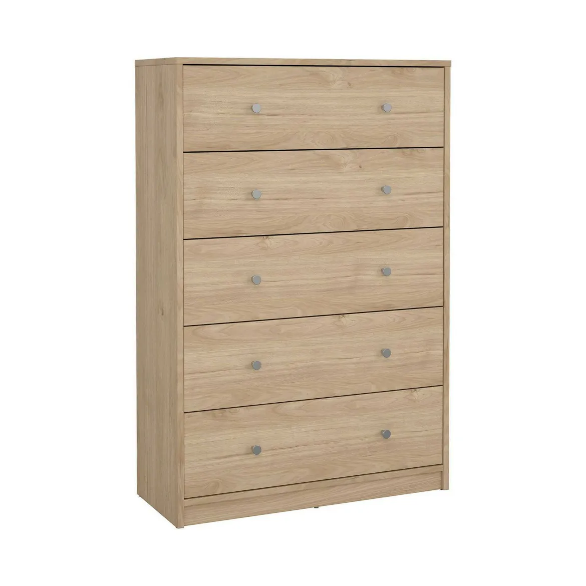 Cassettiera con maniglie rovere 72x108h cm - Contessa