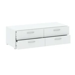 Cassettiera economica bianca 110x35h cm - Gignod