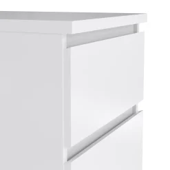 Cassettiera in legno bianca lucida 40x50x111h cm - Achaldi