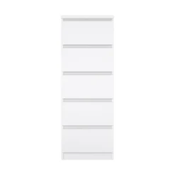 Cassettiera in legno bianca lucida 40x50x111h cm - Achaldi