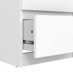 Cassettiera in legno bianca lucida 40x50x111h cm - Achaldi