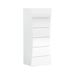Cassettiera in legno bianca lucida 50x121h cm - Arignano