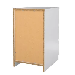 Cassettiera in legno bianca lucida 50x70h cm - Accudino