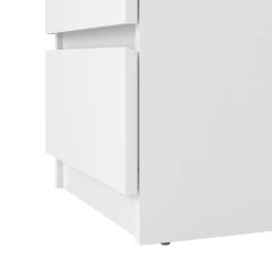 Cassettiera in legno bianca lucida 50x70h cm - Accudino