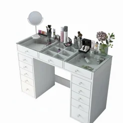 Cassettiera in legno bianca 120x79h cm - Boldone