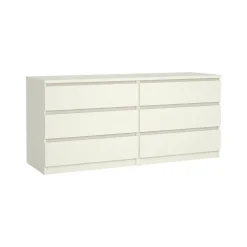 Cassettiera in legno bianca 153x70h cm - Aci