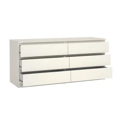 Cassettiera in legno bianca 153x70h cm - Aci