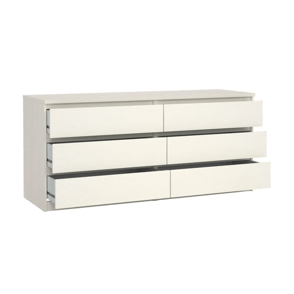 Cassettiera in legno bianca 153x70h cm - Aci