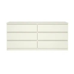 Cassettiera in legno bianca 153x70h cm - Aci